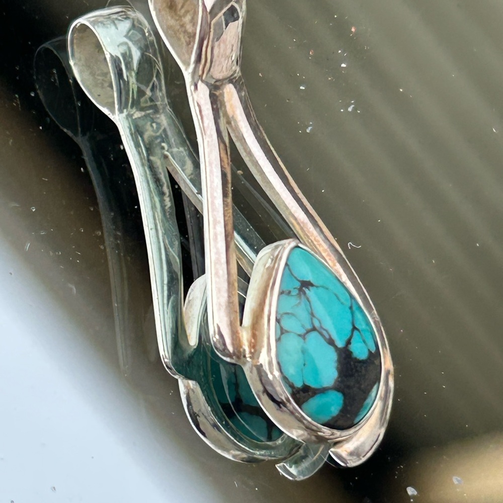 Pendant Turquoise & Sterling Silver artisan